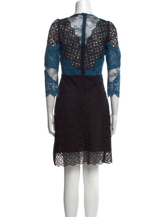 Sandro Lace Pattern Knee-Length Dress
