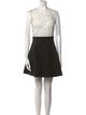 Sandro Lace Pattern Mini Dress