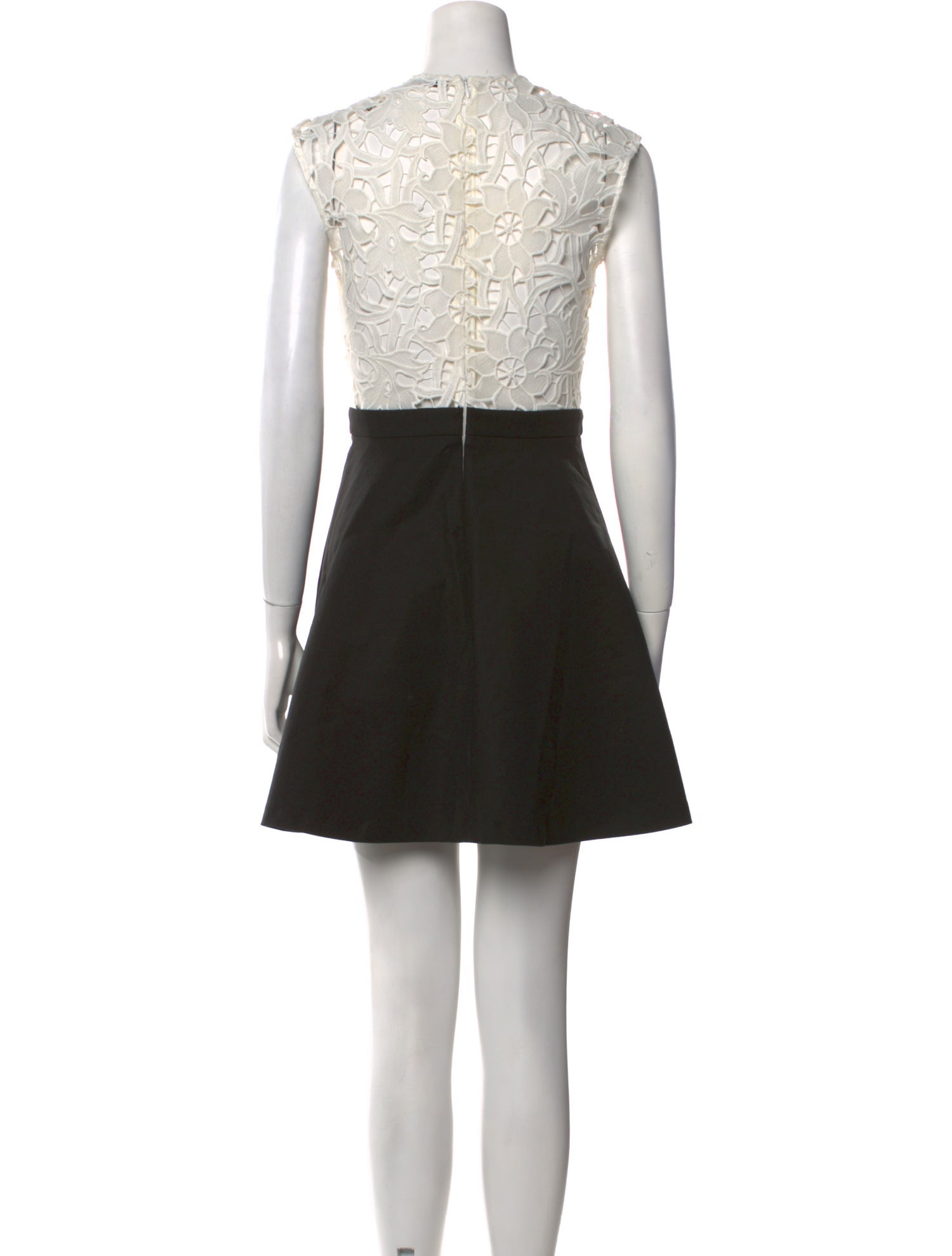 Sandro Lace Pattern Mini Dress