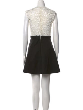 Sandro Lace Pattern Mini Dress