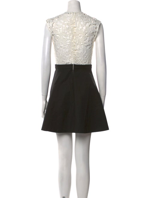 Sandro Lace Pattern Mini Dress