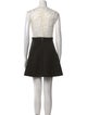 Sandro Lace Pattern Mini Dress