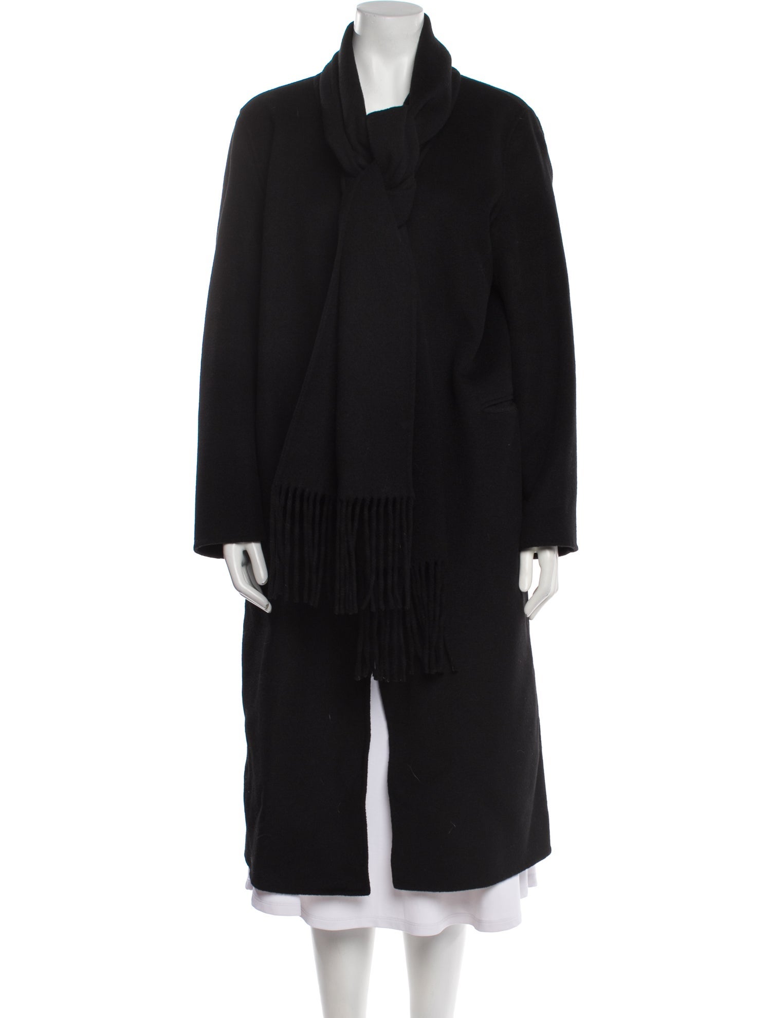 Sandro Wool Faux Fur Coat