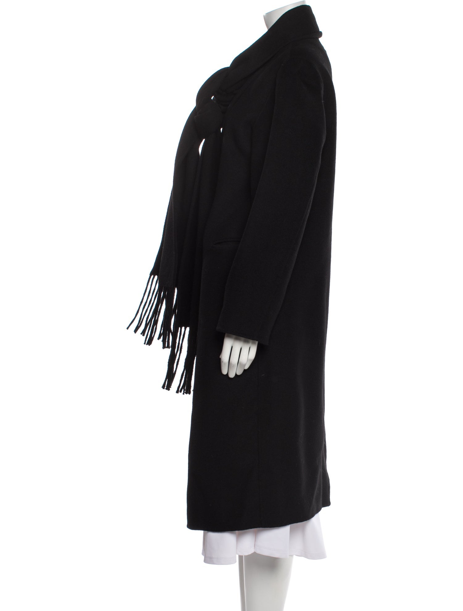 Sandro Wool Faux Fur Coat