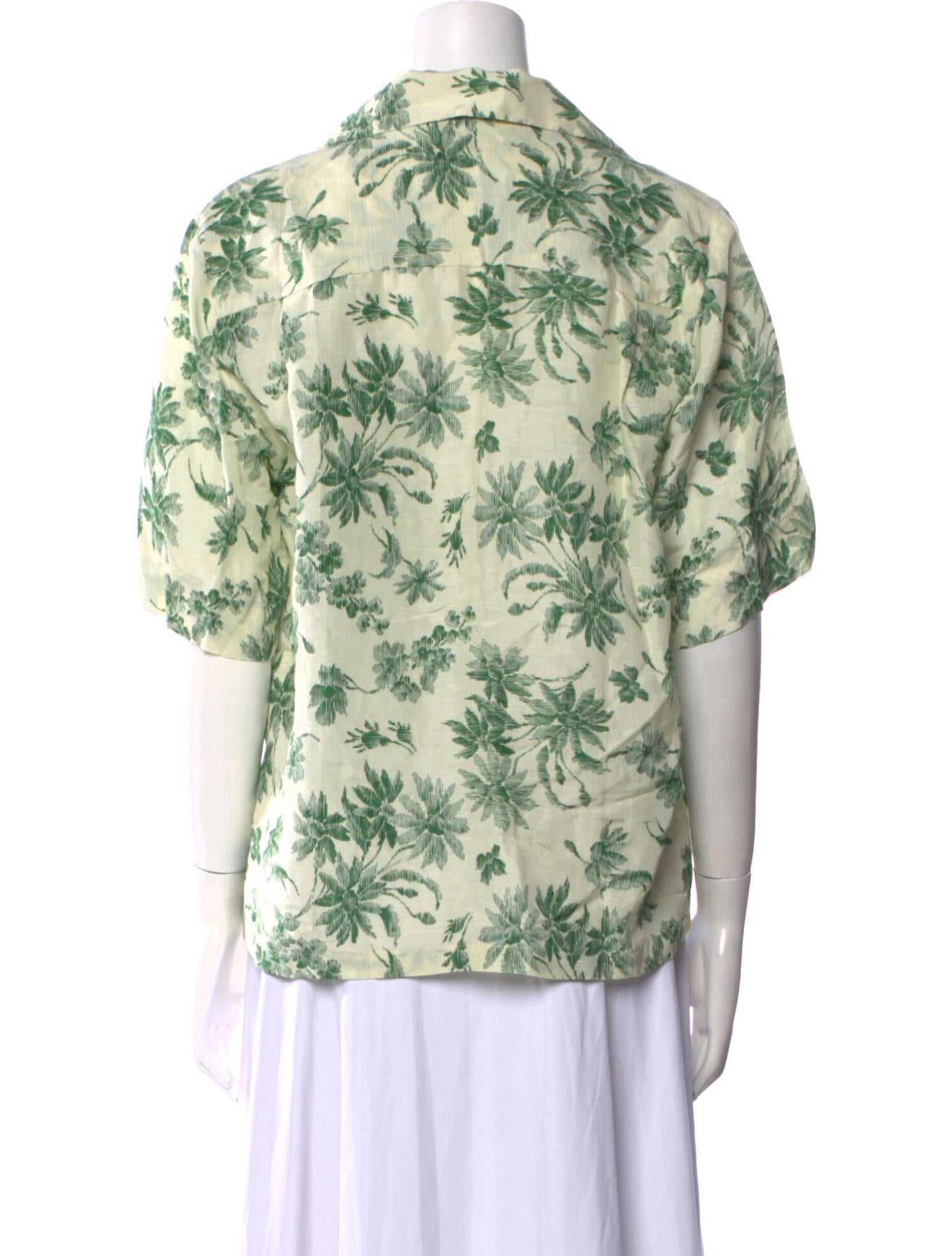 Floral Print V-Neck Blouse