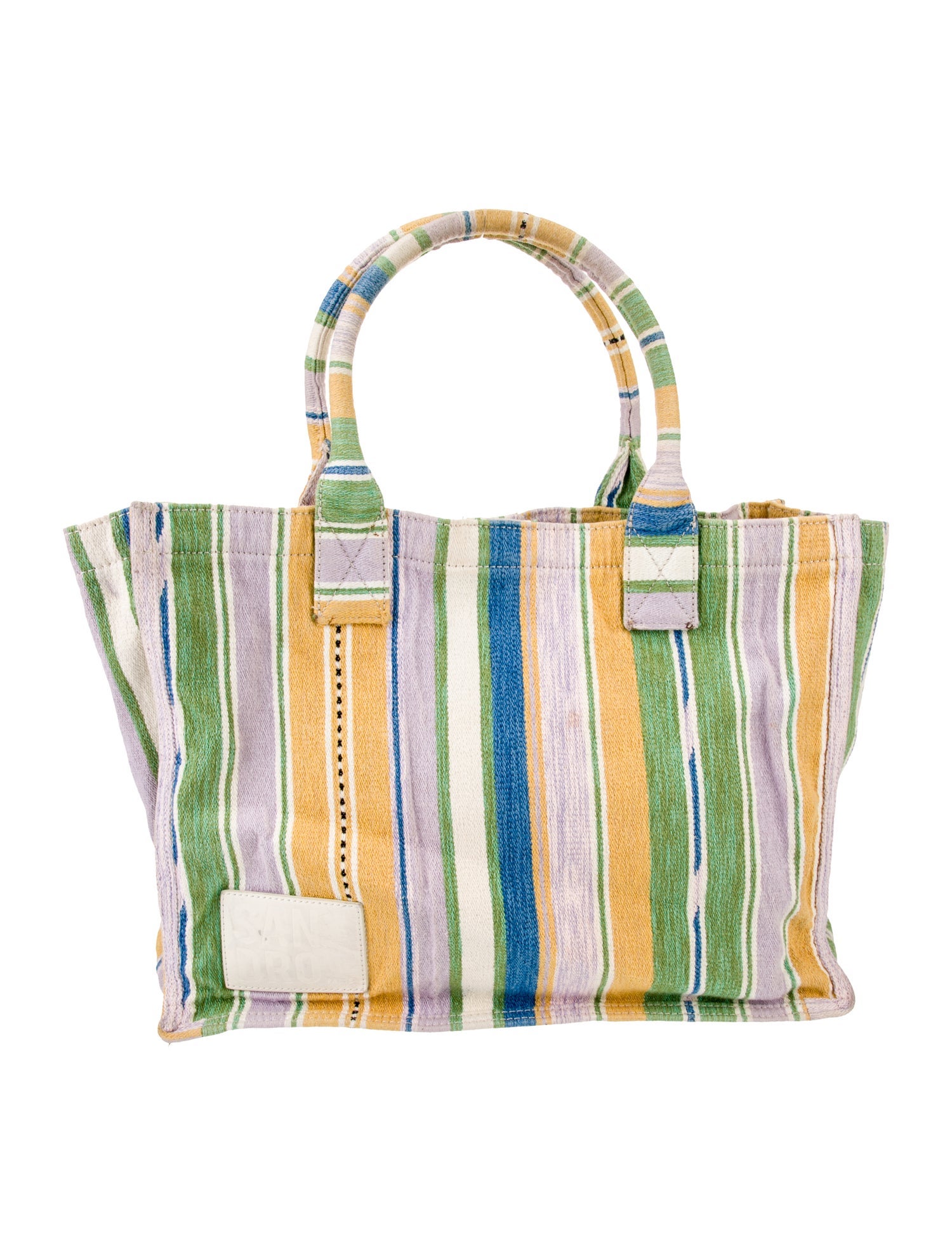 Sandro Canvas Top Handle Bag