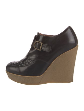 Sandro Leather Colorblock Pattern Pumps