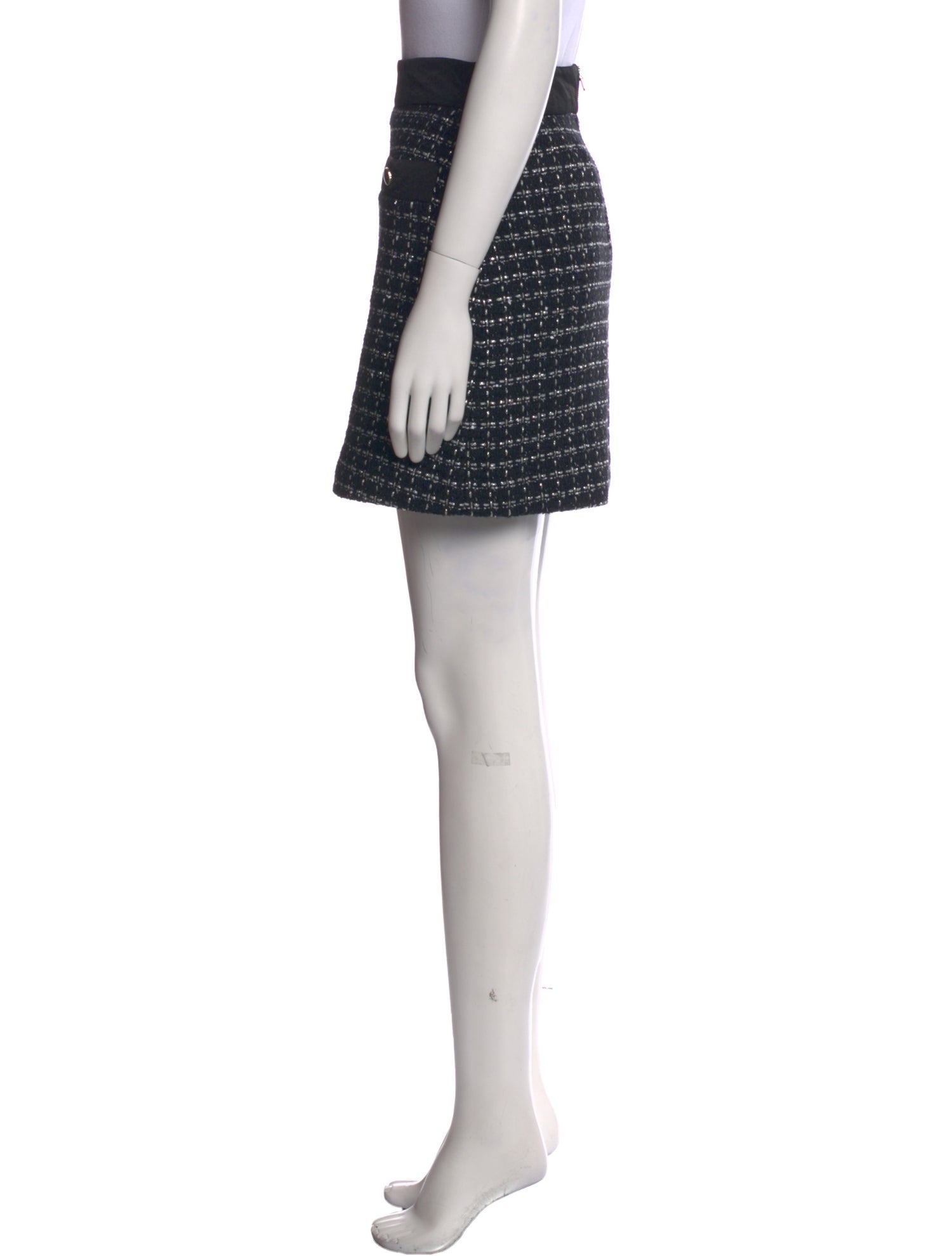 Sandro Tweed Pattern Mini Skirt w/ Tags