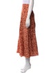 Sandro Floral Print Midi Length Skirt
