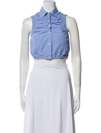 Sandro Sleeveless Crop Top