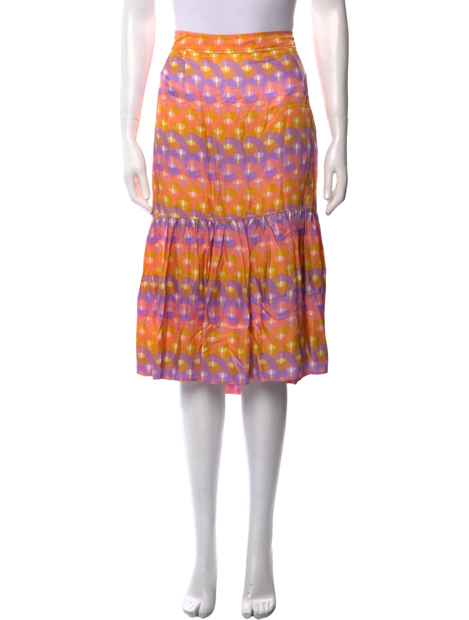 Sandro Printed Knee-Length Skirt