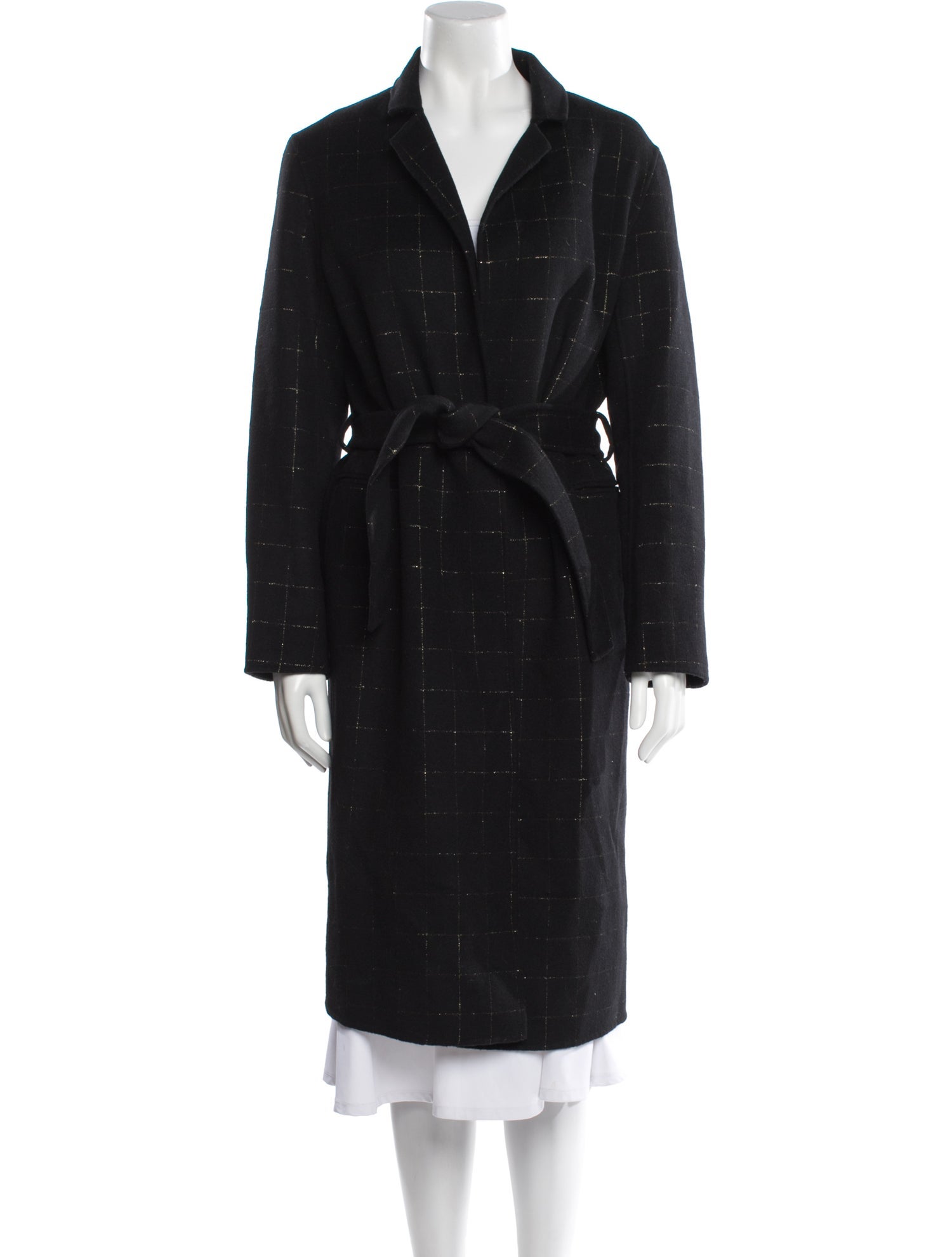 Sandro Wool Faux Fur Coat