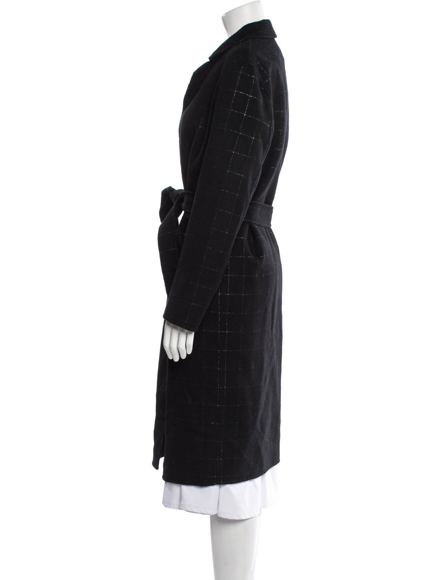 Sandro Wool Faux Fur Coat