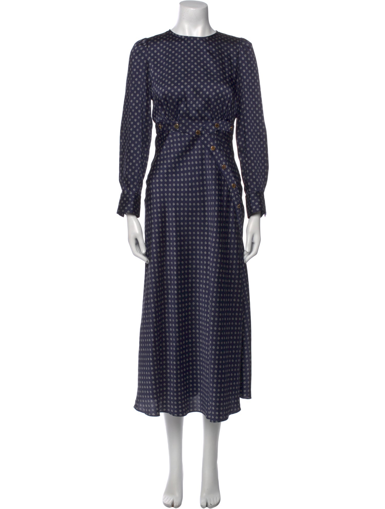 Sandro Printed Long Dress