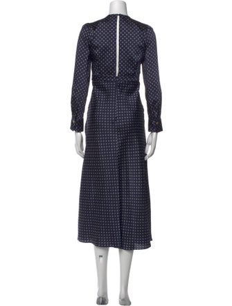 Sandro Printed Long Dress