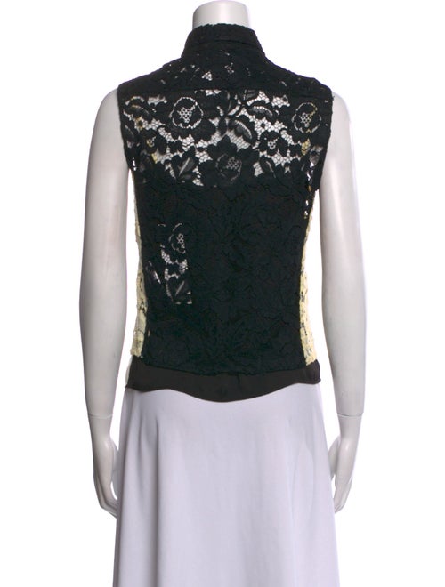 Sandro Lace Pattern Sleeveless Top