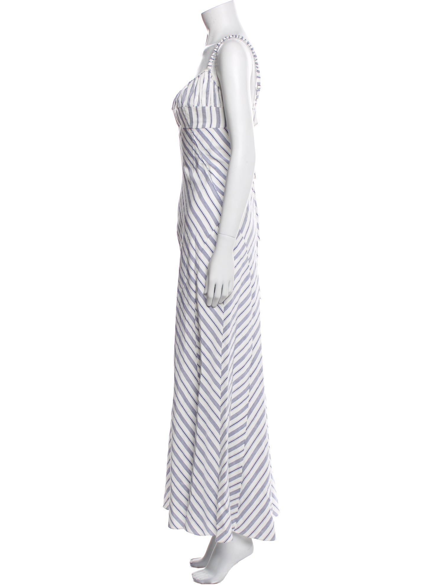 Sandro Striped Long Dress