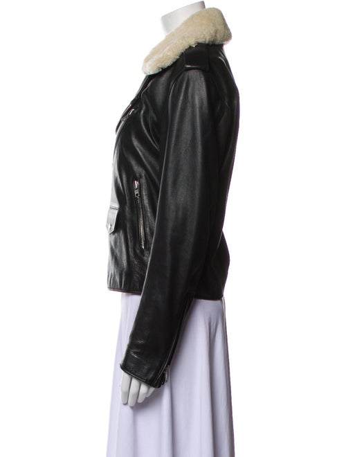 Sandro Calfskin Biker Jacket