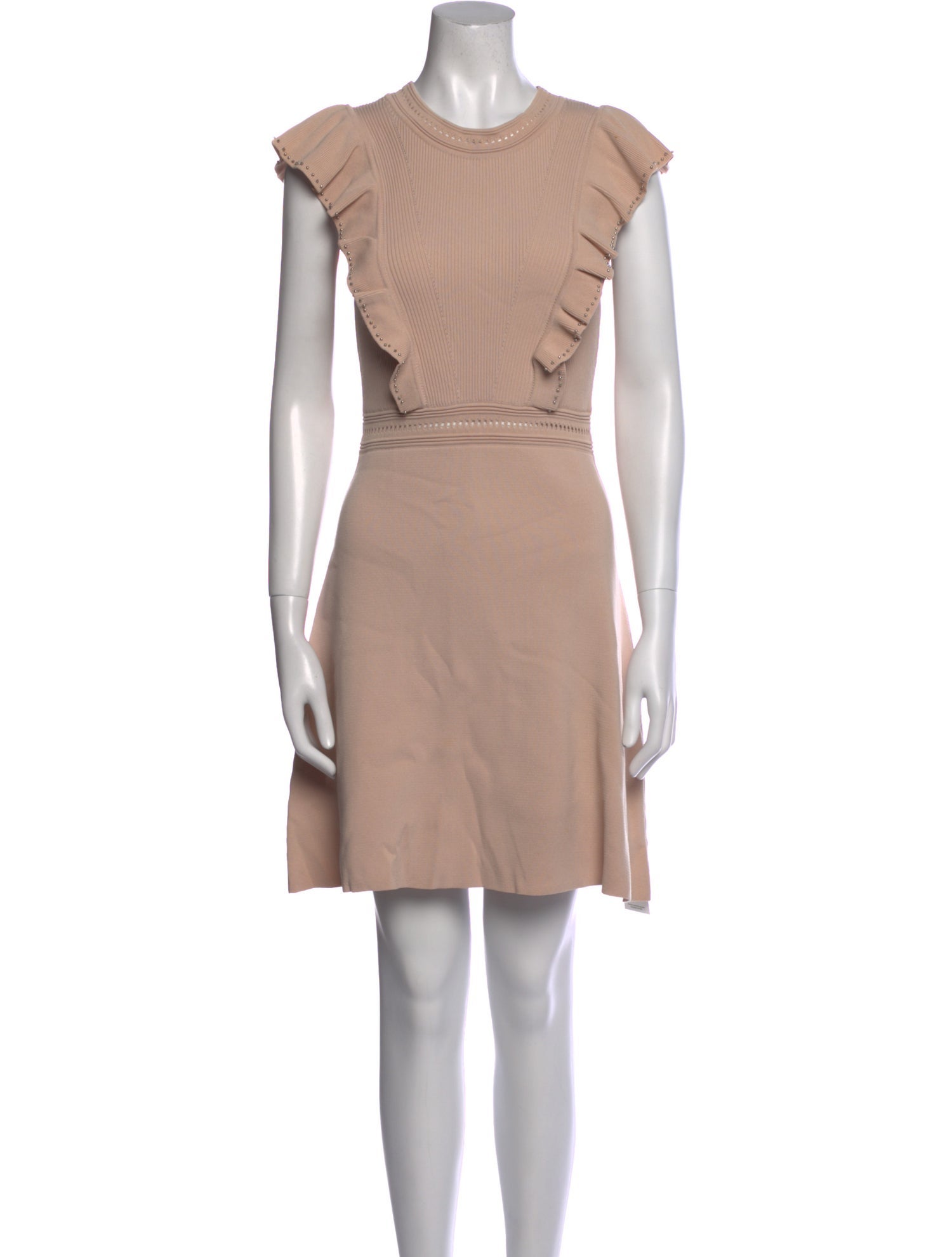 Sandro Crew Neck Mini Dress