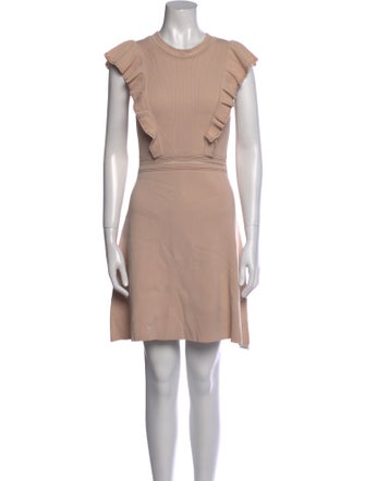Sandro Crew Neck Mini Dress