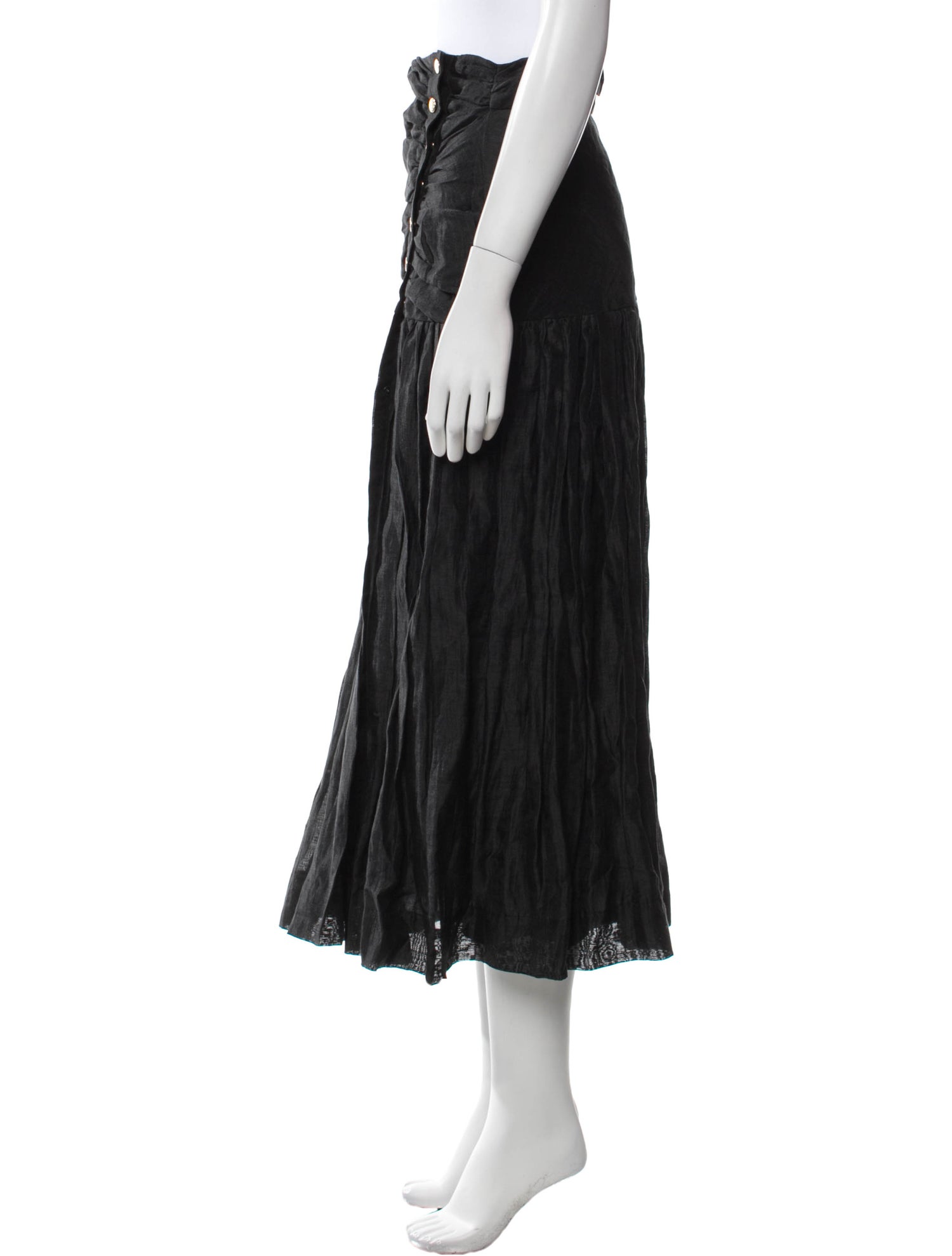 Sandro Linen Midi Length Skirt