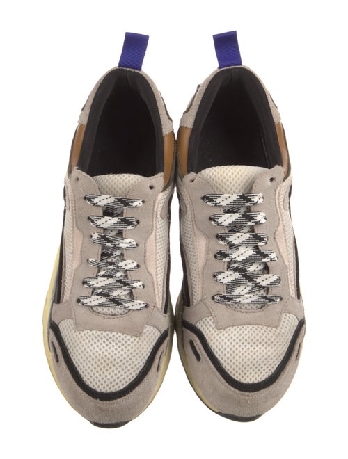 Sandro Suede Printed Sneakers