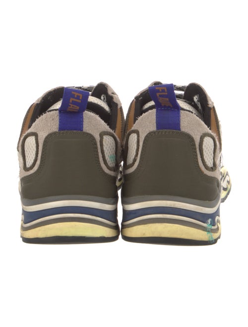 Sandro Suede Printed Sneakers