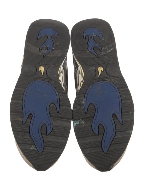 Sandro Suede Printed Sneakers