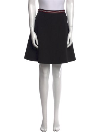 Sandro Eyelet Trim Knee-Length Skirt