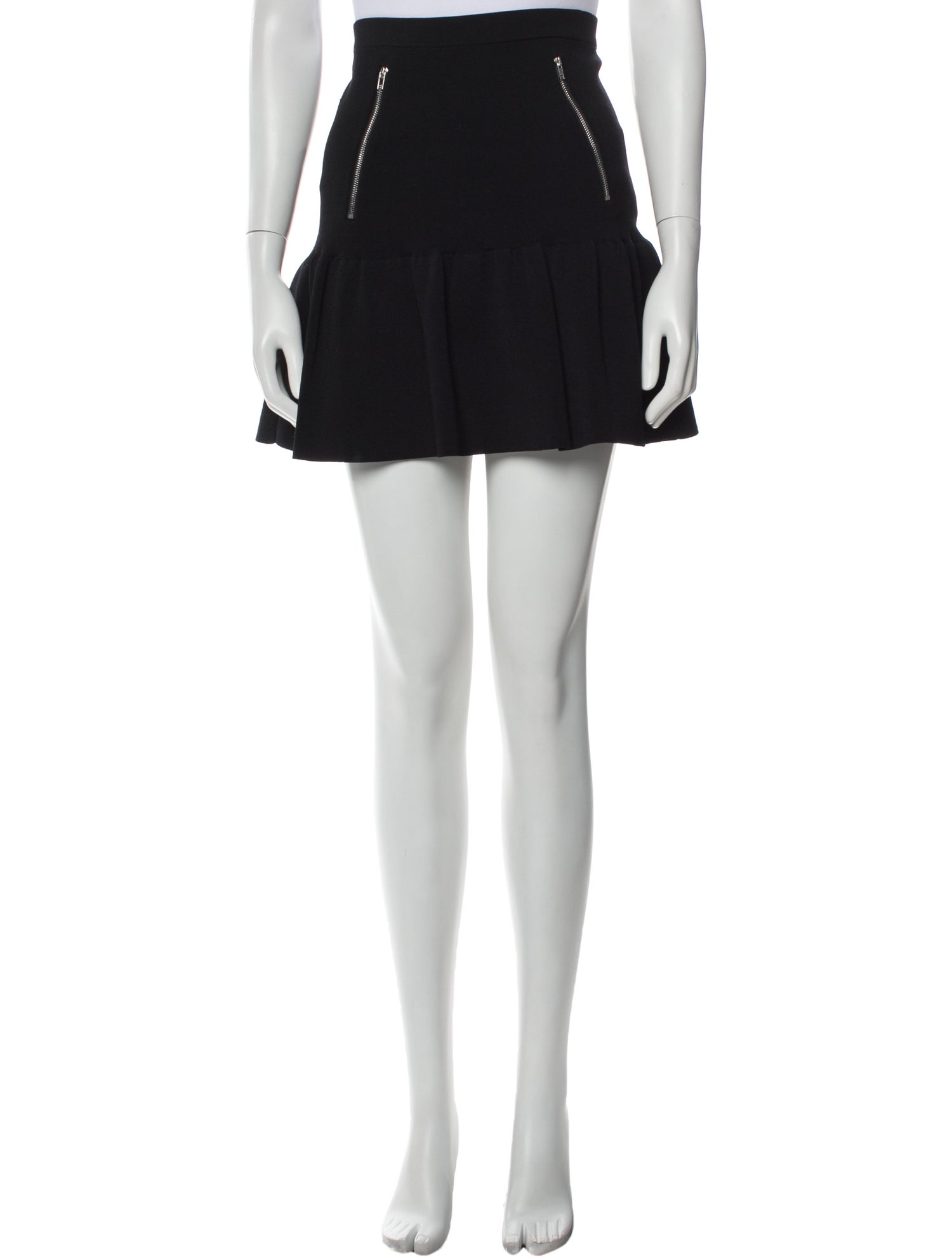 Sandro Ruffle Embellishment Mini Skirt