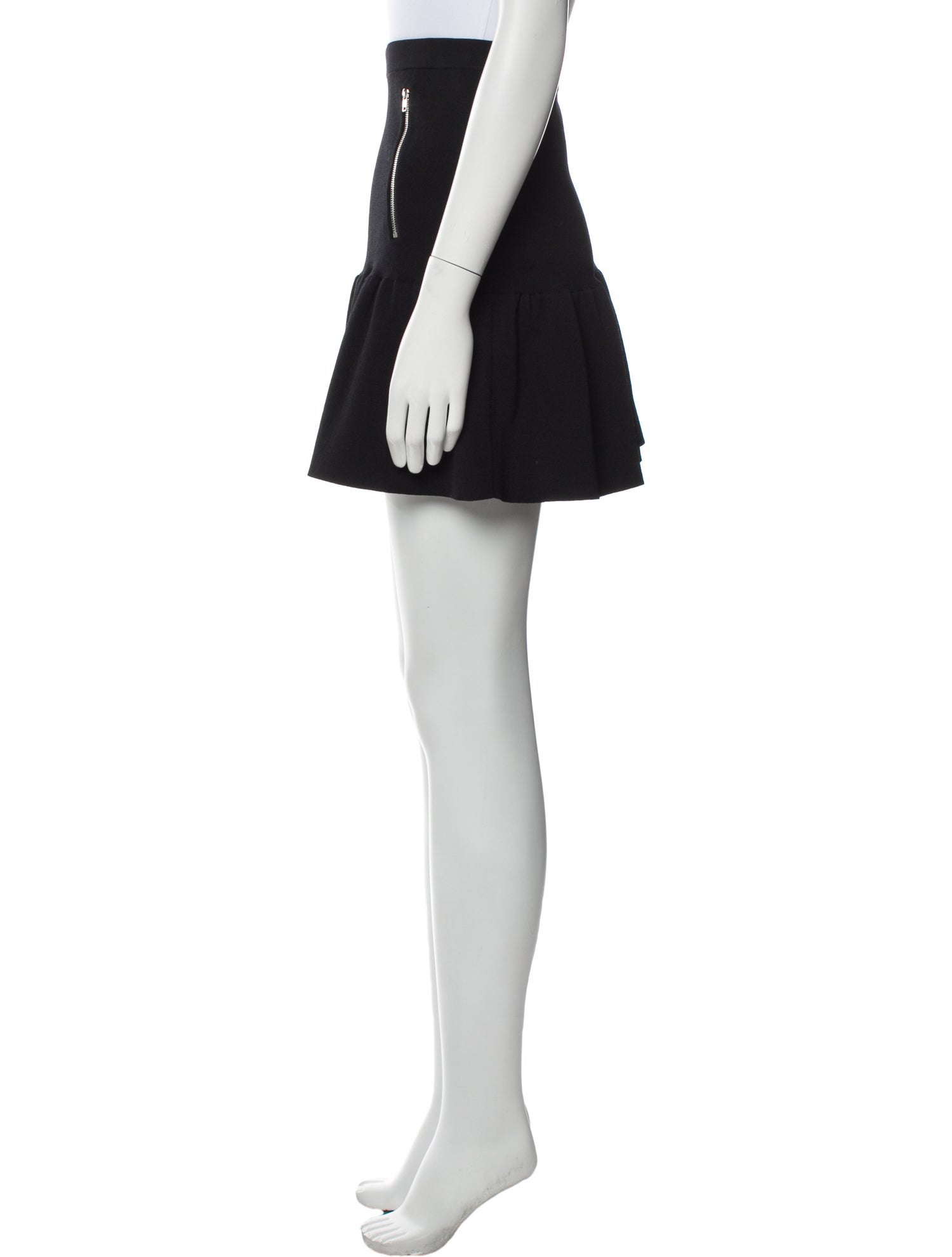 Sandro Ruffle Embellishment Mini Skirt