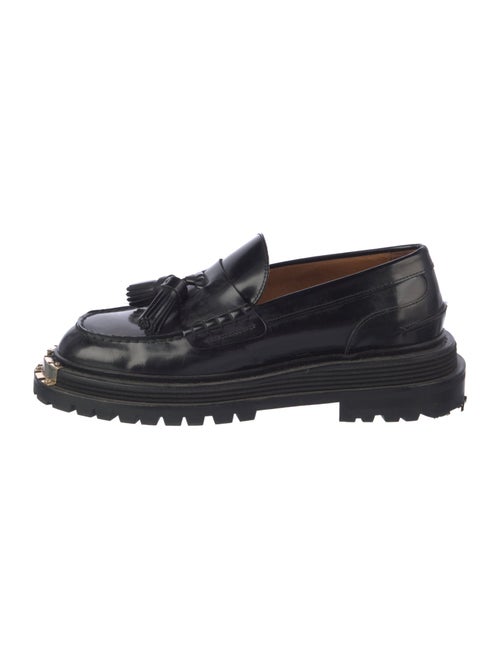 Sandro Leather Tassel Accents Loafers