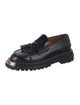 Sandro Leather Tassel Accents Loafers
