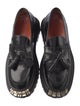Sandro Leather Tassel Accents Loafers