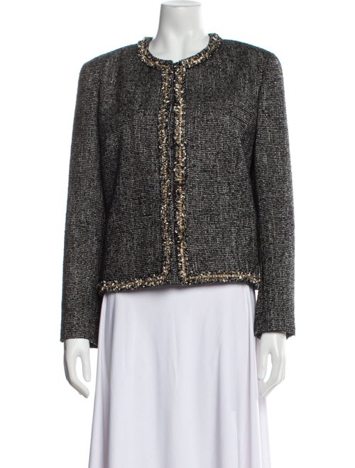 Sandro Tweed Tweed Pattern Jacket