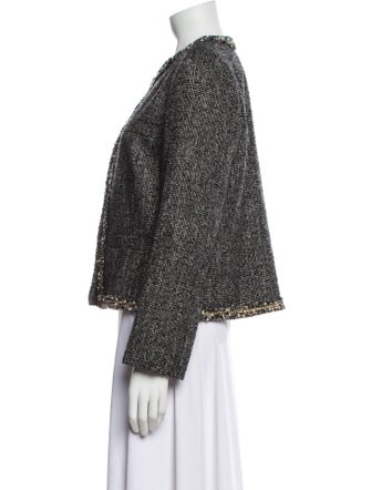 Sandro Tweed Tweed Pattern Jacket