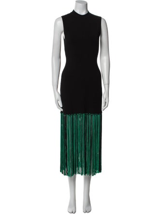 Sandro Mock Neck Long Dress