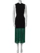 Sandro Mock Neck Long Dress