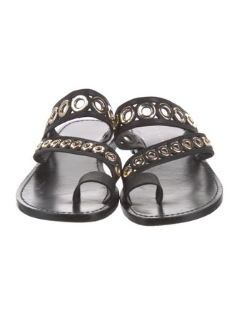 Sandro Leather Slides