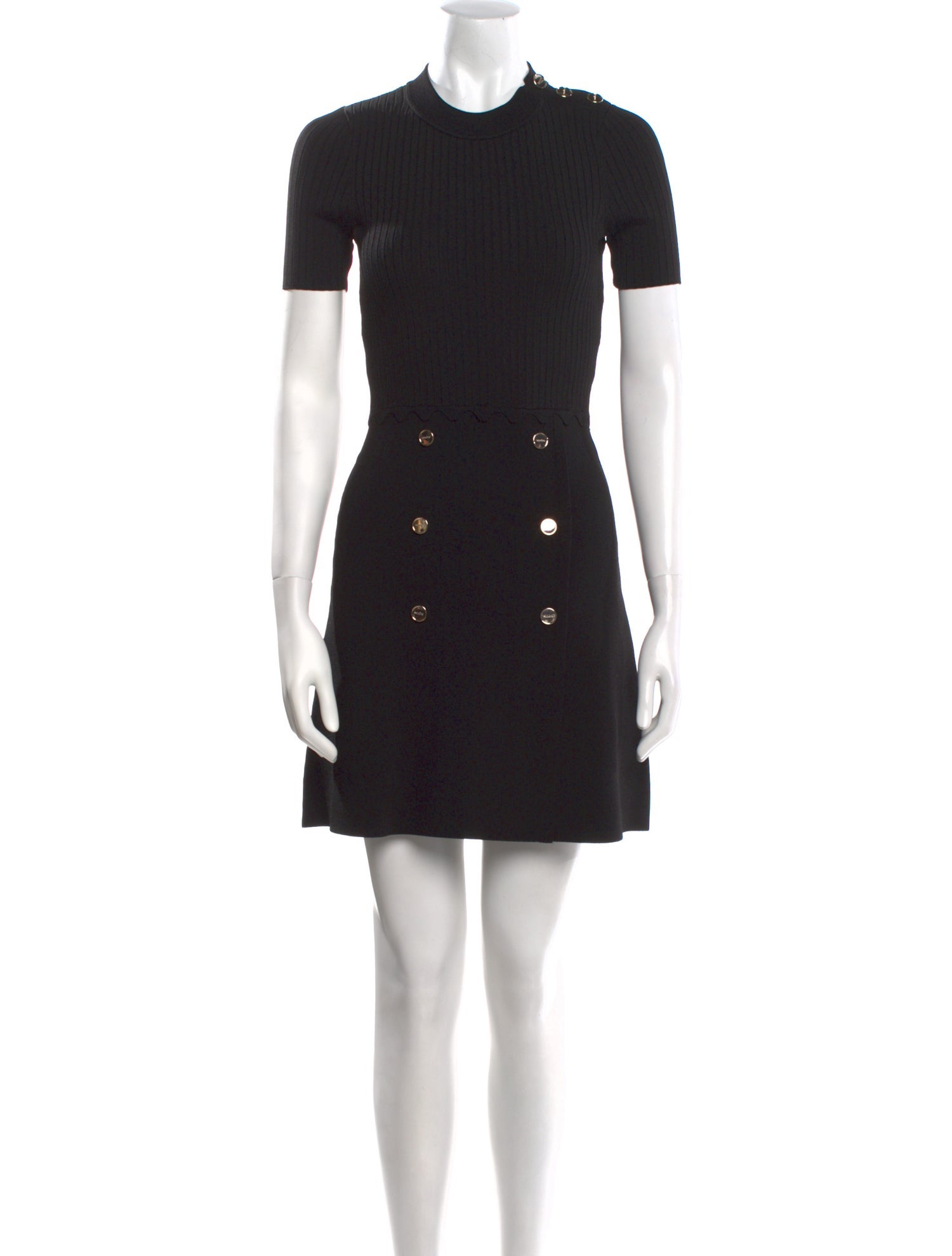 Sandro Crew Neck Mini Dress