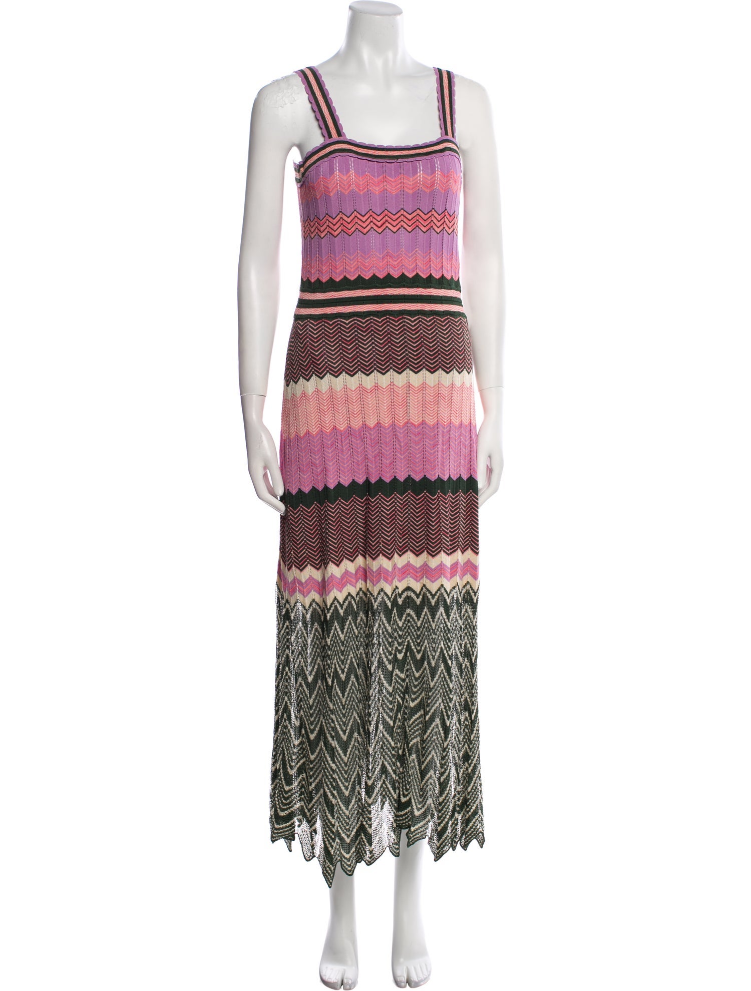Sandro Striped Long Dress