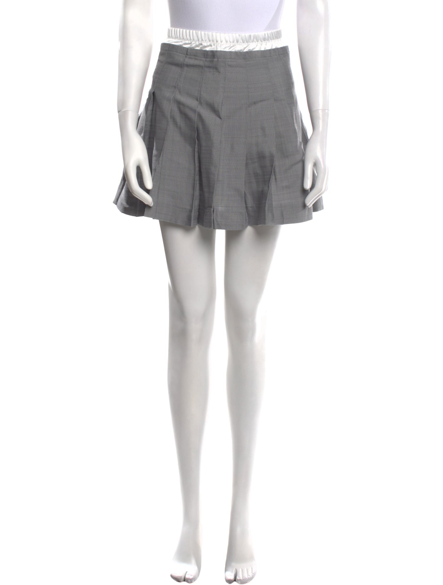 Sandro Pleated Accents Mini Skirt