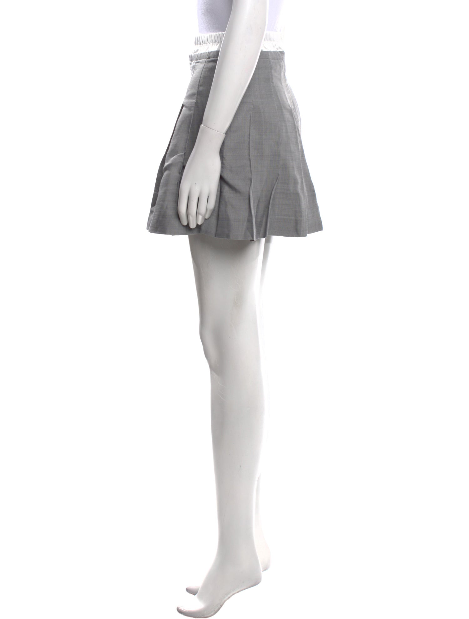 Sandro Pleated Accents Mini Skirt