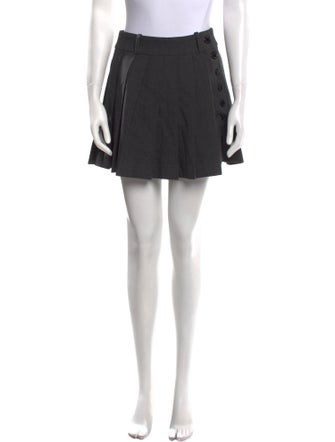 Sandro Pleated Accents Mini Skirt