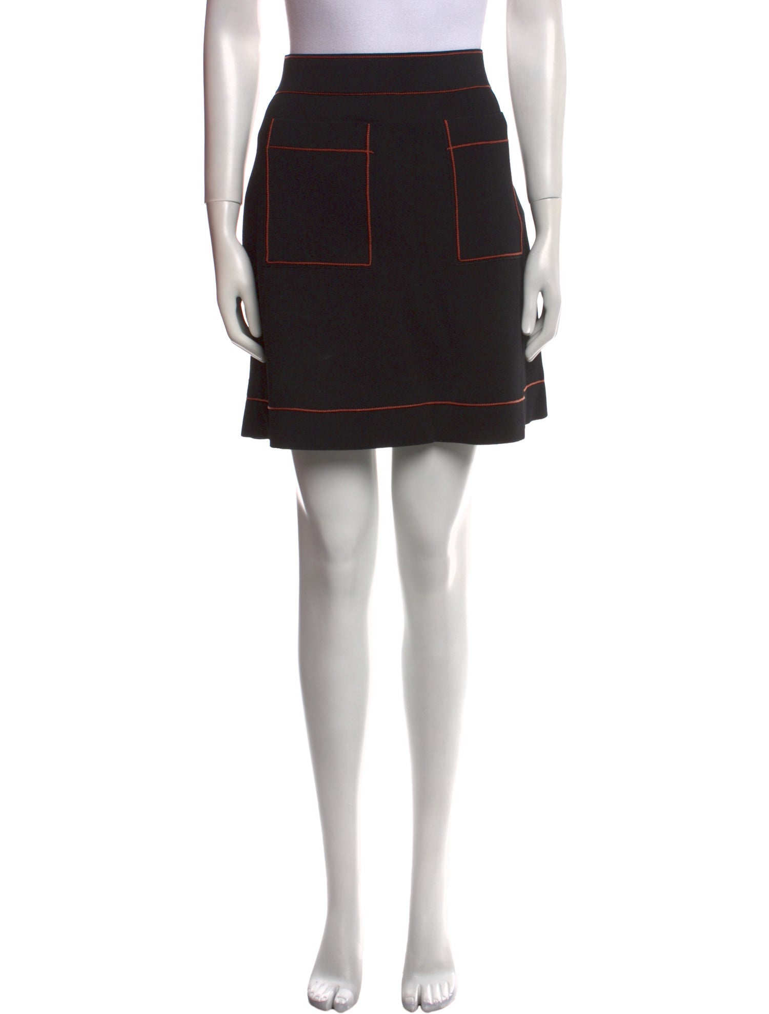 Sandro Embroidered Accent Mini Skirt
