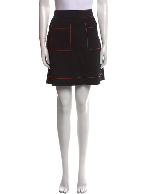 Sandro Embroidered Accent Mini Skirt