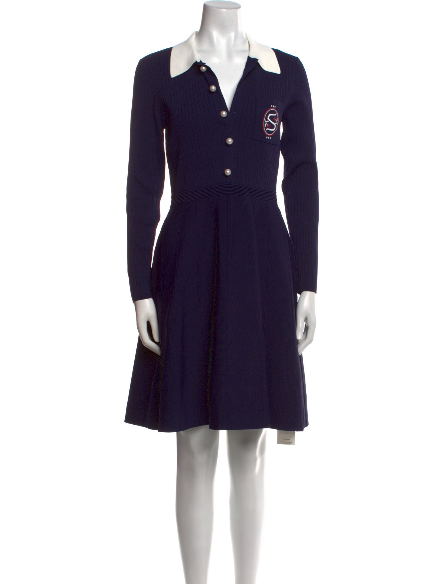 Sandro V-Neck Knee-Length Dress