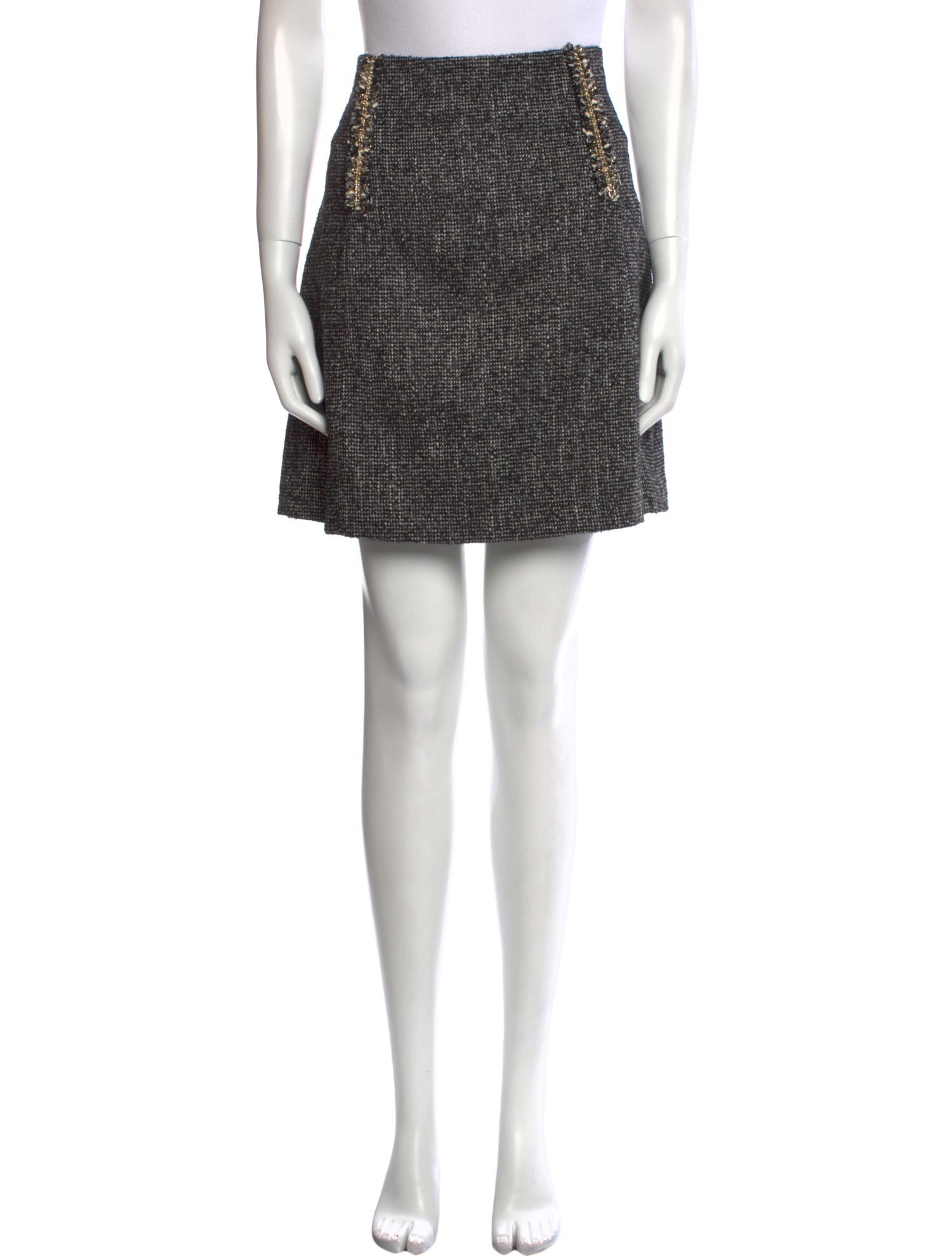 Sandro Plaid Print Mini Skirt w/ Tags