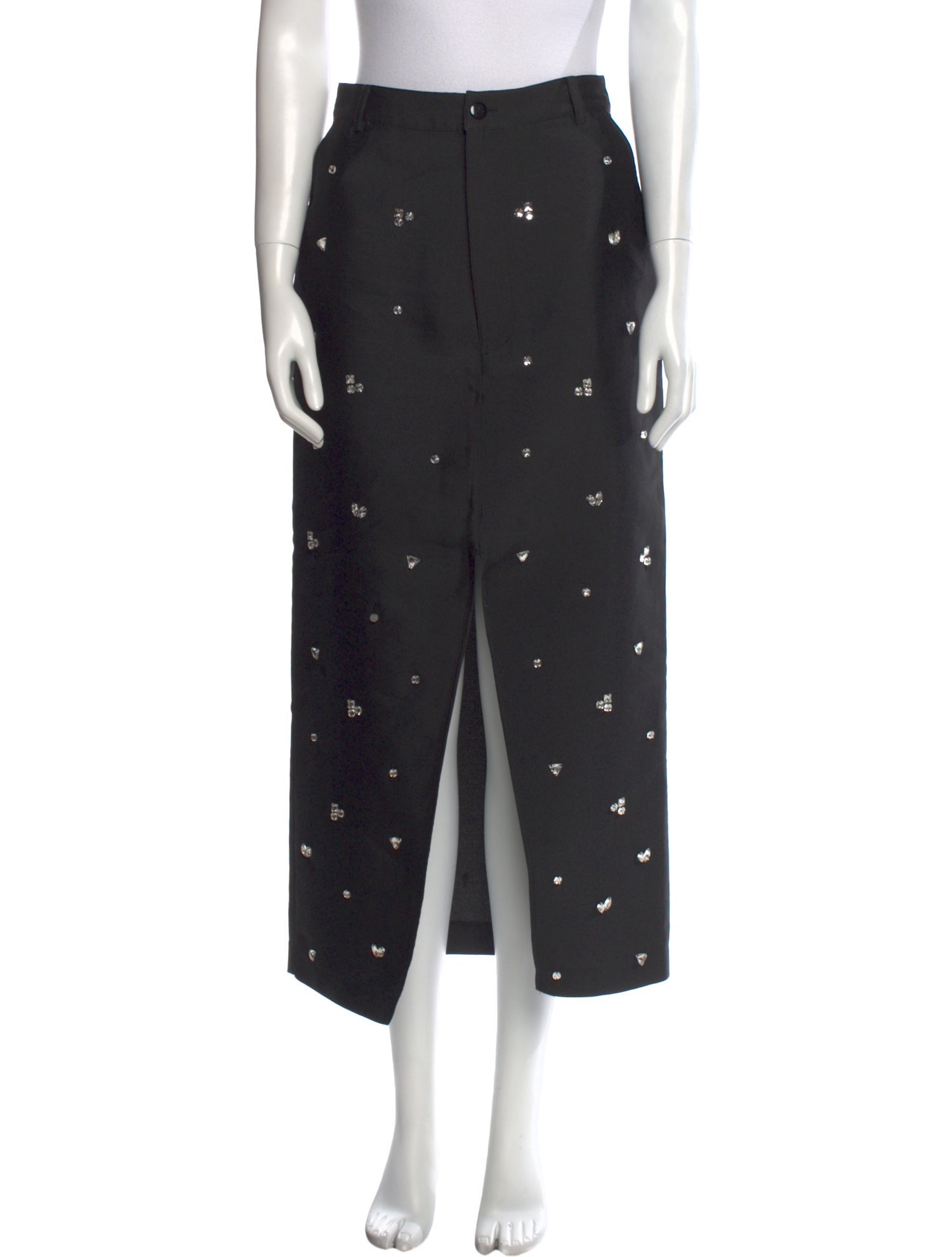 Sandro Crystal Embellishments Midi Length Skirt