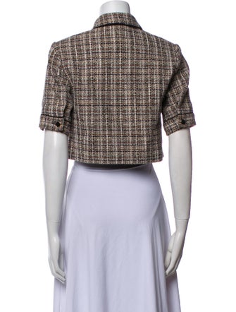 Sandro Tweed Pattern Bolero